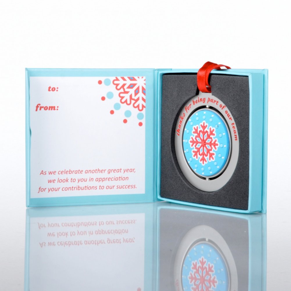 Spinner Ornament - Thanks for Being Part of Our Team OPEN
