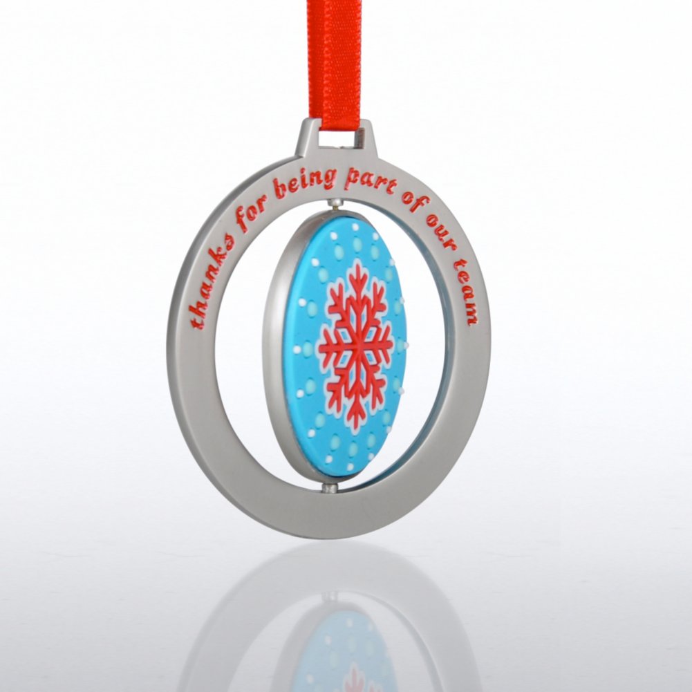 Spinner Ornament - Thanks for Being Part of Our Team SIDE