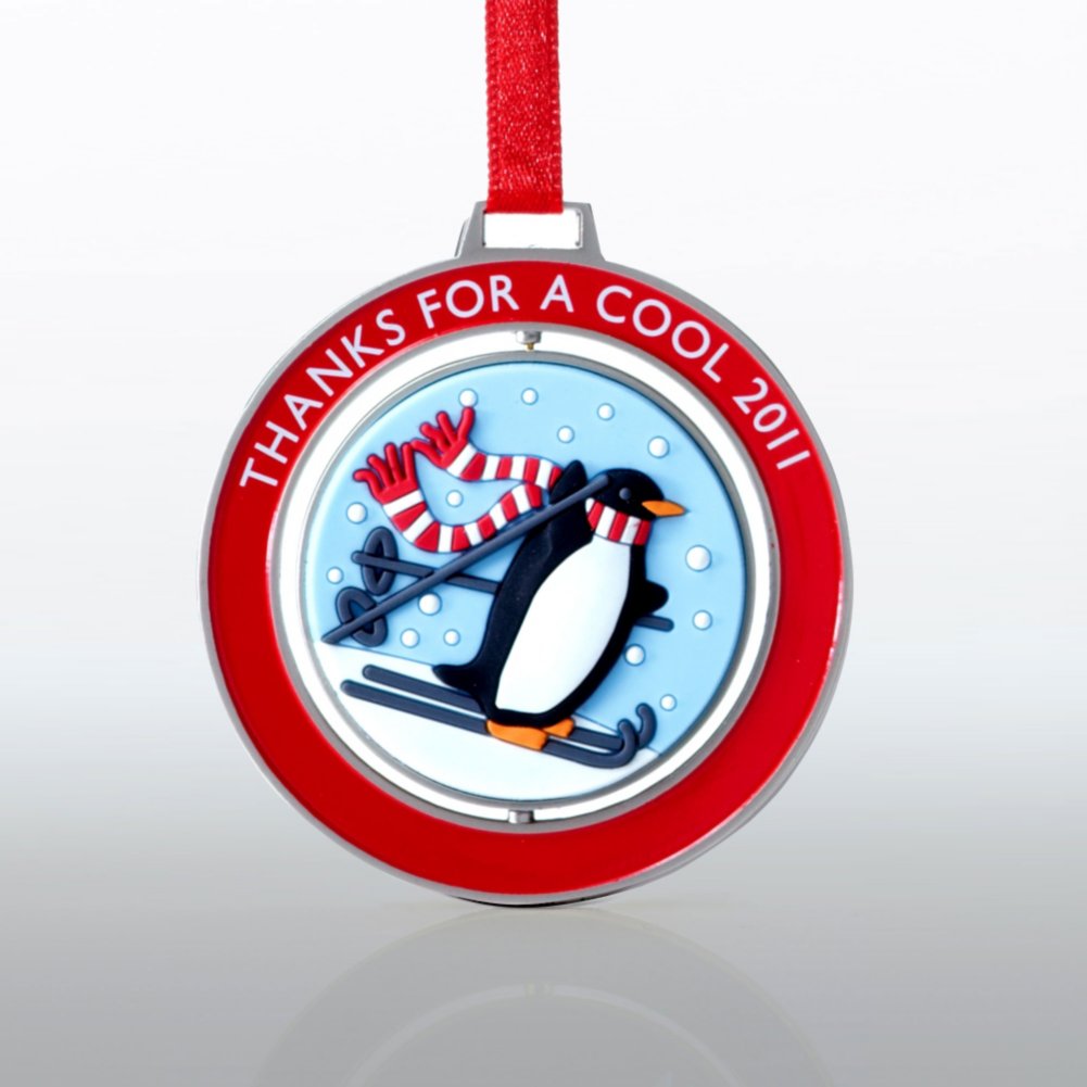 Spinner Ornament - Penguin - Thanks for a Cool 2011