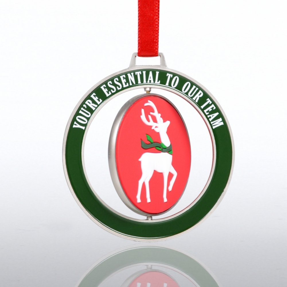 Spinner Ornament - Reindeer: Essential Team SIDE