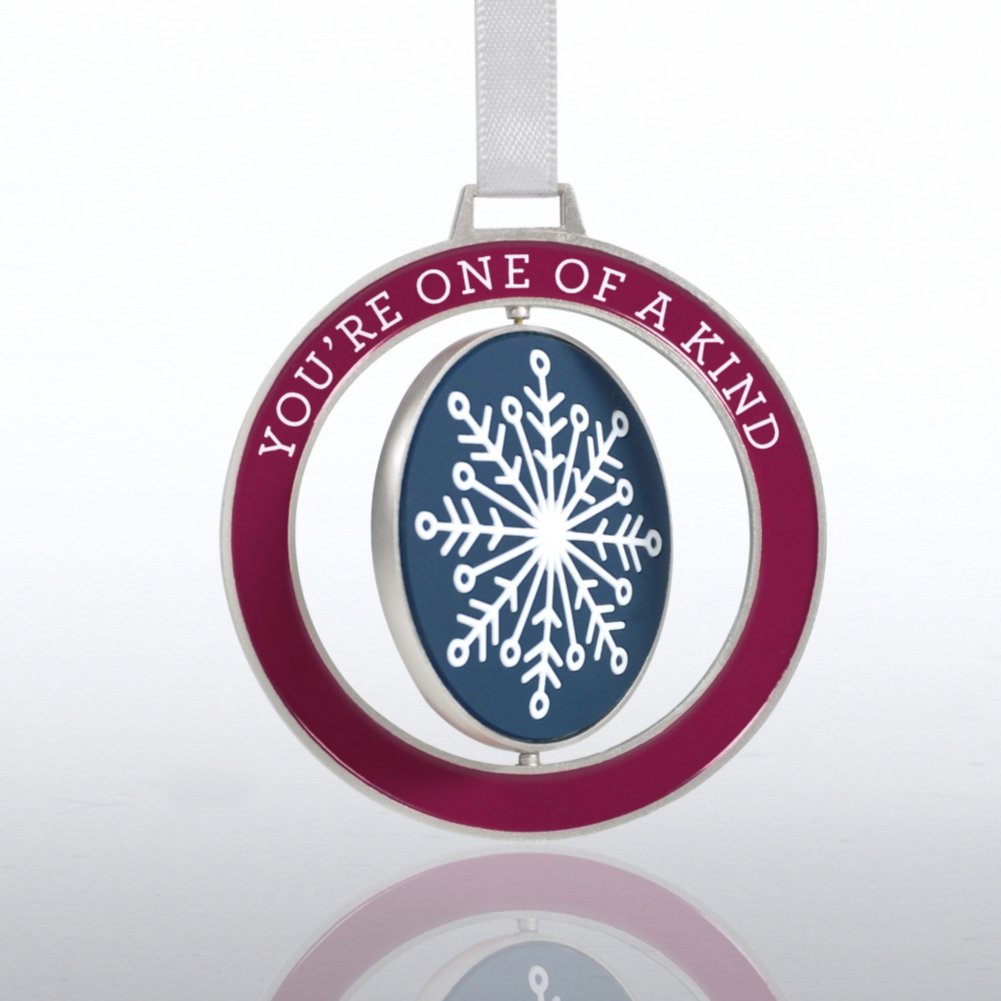 Spinner Ornament - Snowflake: You're One of a Kind SIDE
