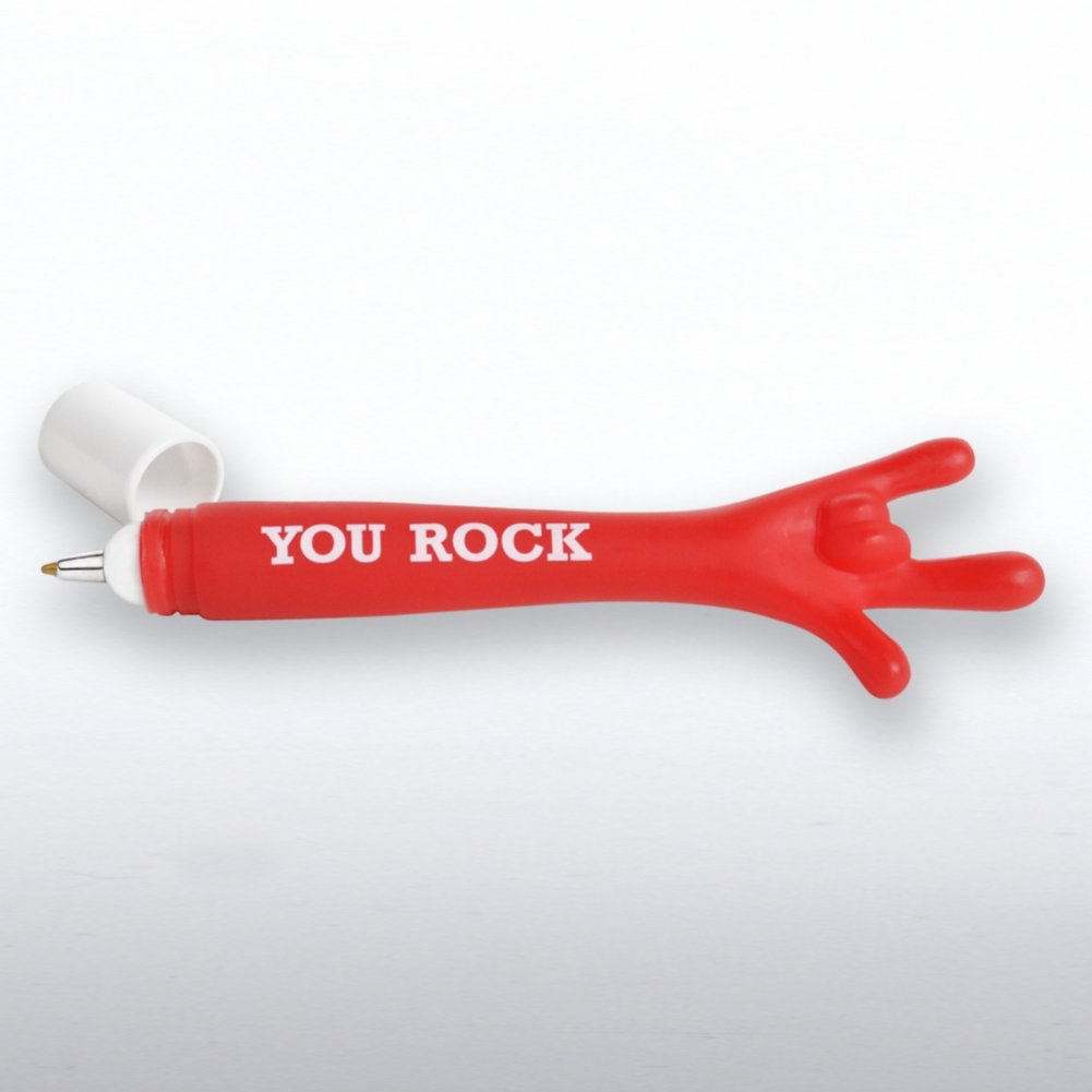 Give 'EM a Hand Pens - You Rock - Red