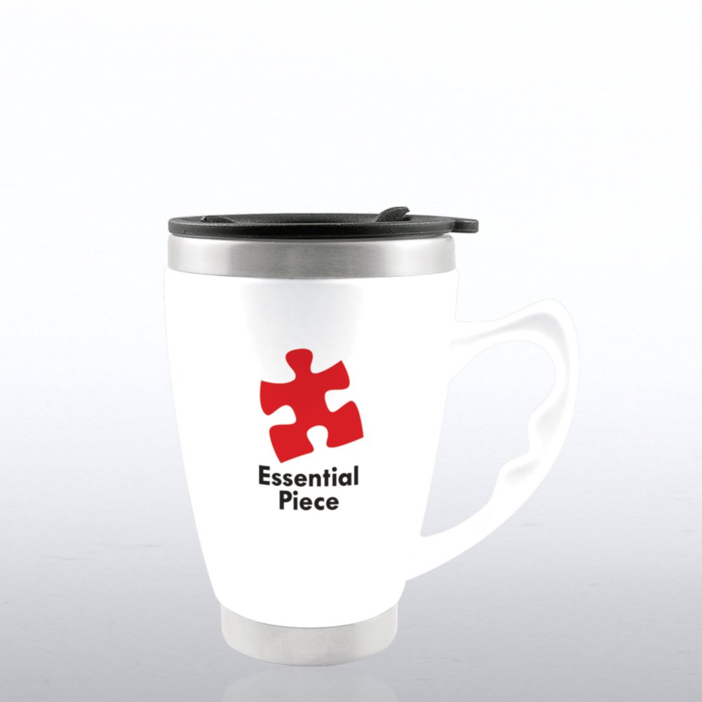 Stainless Steel & Ceramic Travel Mug - Essential Piece