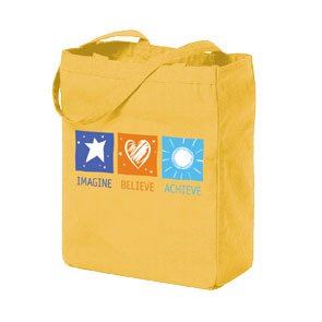 Canvas Totebag - Imagine Believe Achieve