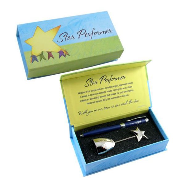 Memo Clip and Pen Gift Set - Star Performer