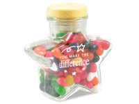 Glass Candy Jar - Star - You Make the Difference