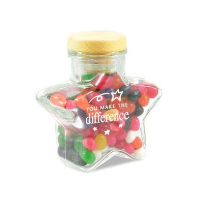 Glass Candy Jar - Star - You Make the Difference