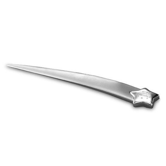 Silver-On-Silver Letter Opener - You Make the Difference
