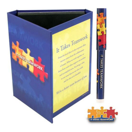 Pen & Pin Gift Set - It Takes Teamwork