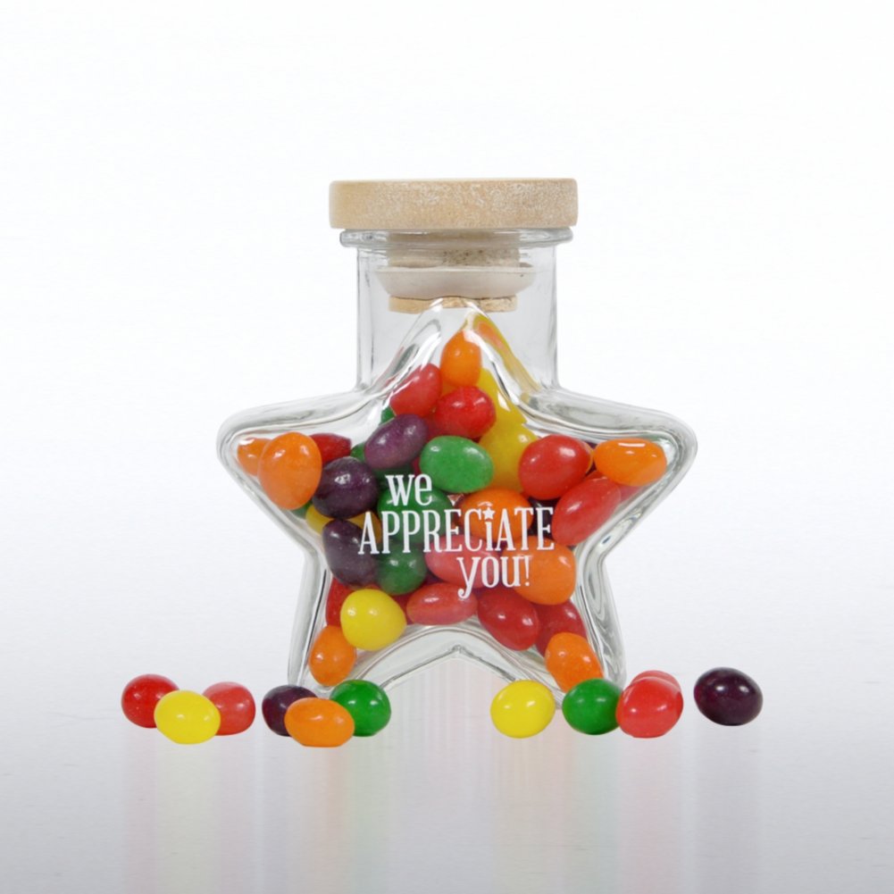 Glass Candy Jar - Star - We Appreciate You