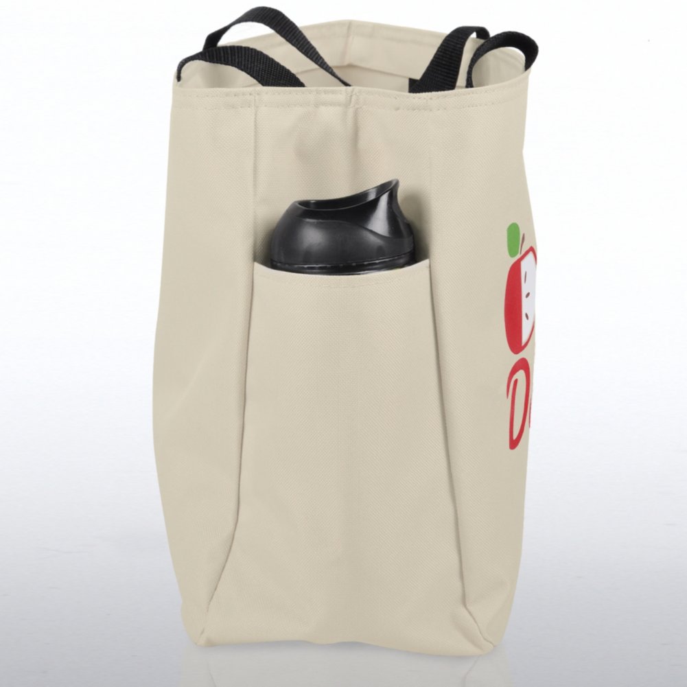 Tote Bag - Teachers Make the Difference - Small Apple SIDE