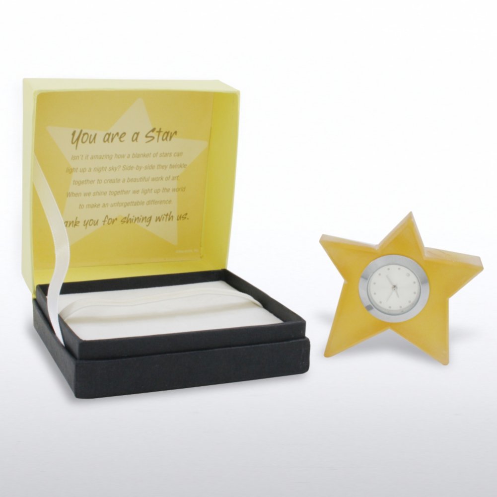 Glass Character Clock - Star