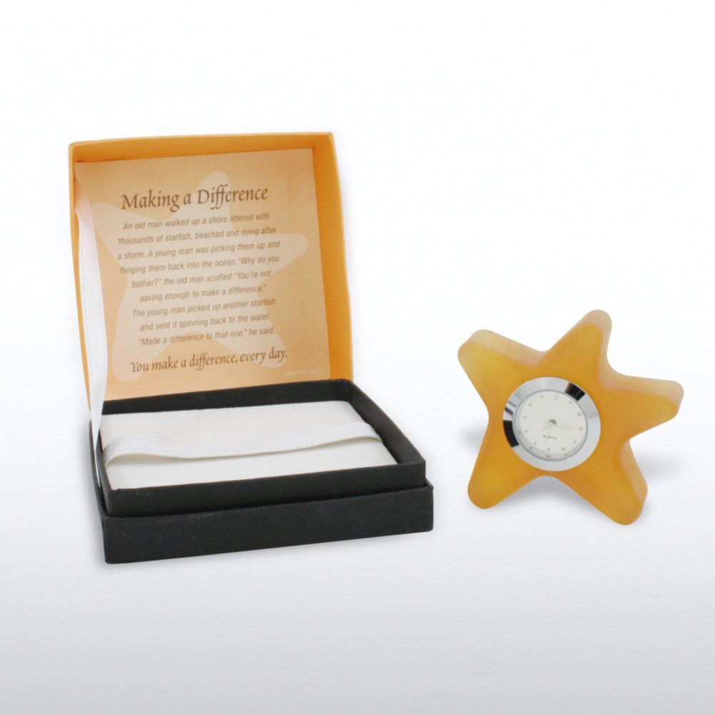 Glass Character Clock - Starfish
