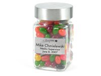 Glass Candy Jar - Square - Personalized