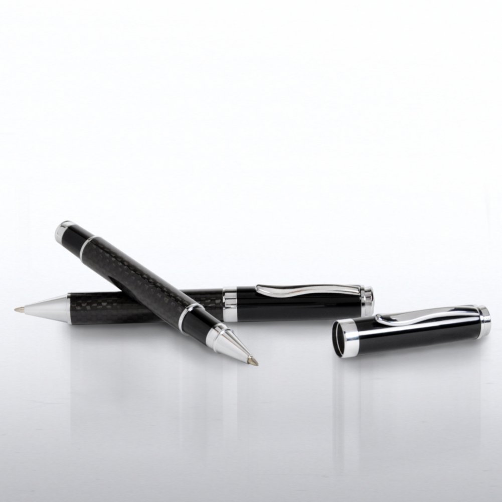 Executive Carbon Fiber Pen Gift Set OPEN