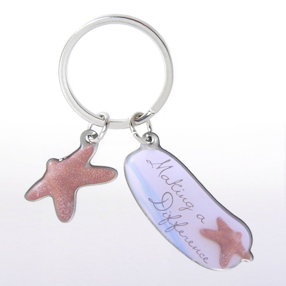 Simply Charming Key Chain - Starfish: Making a Difference