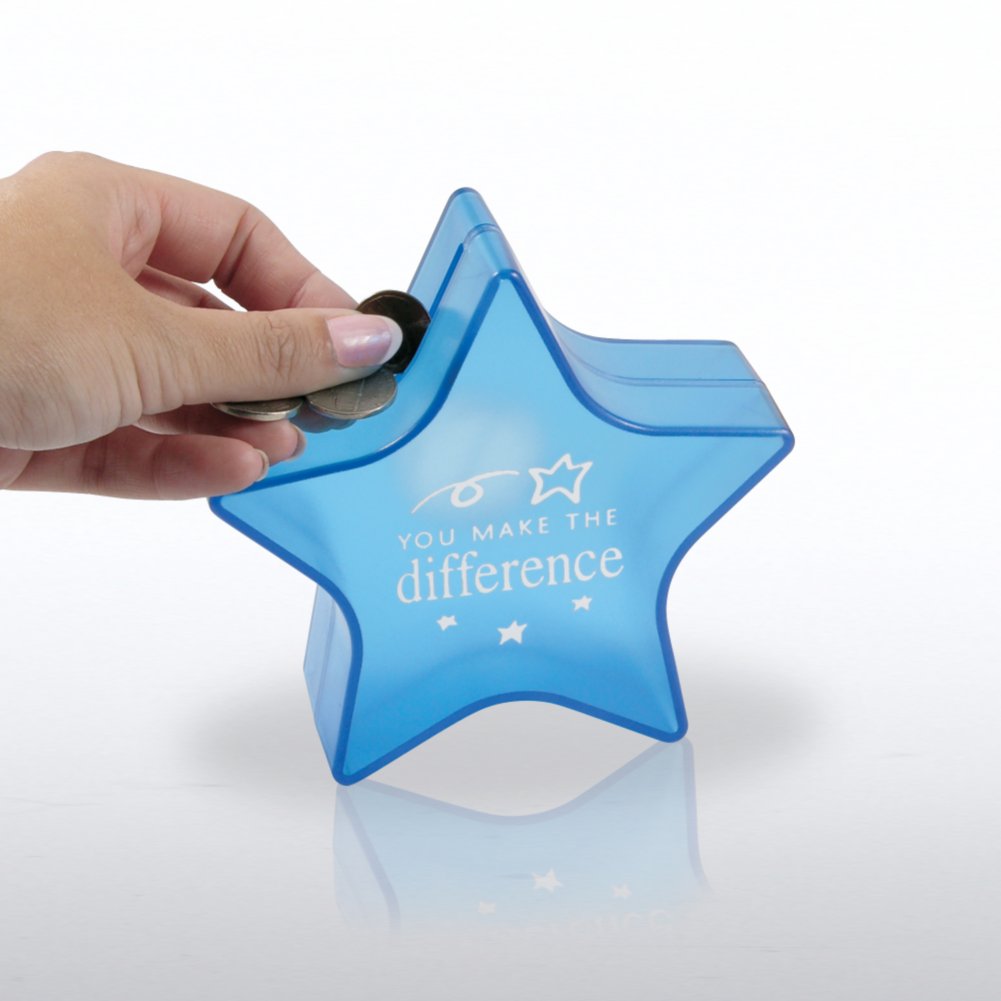 Star Saver Bank - You Make the Difference - Blue