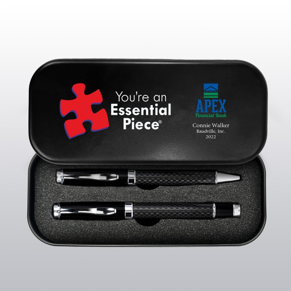 Executive Carbon Fiber Pen Set - Custom CARD2