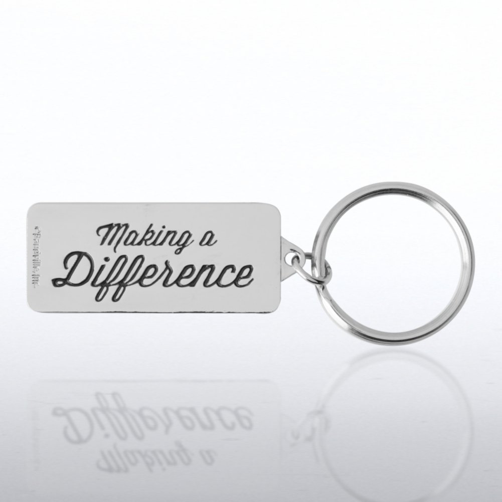 Nickel-Finish Key Chain - 2012 BACK