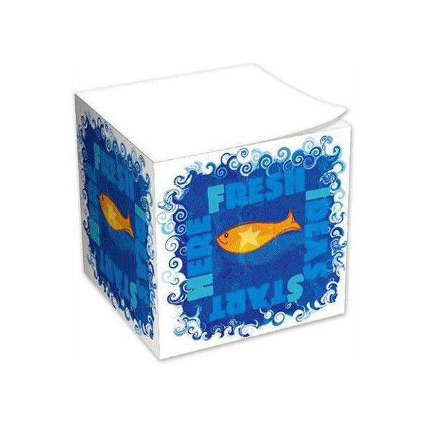 Adhesive Note Cube - F.I.S.H.