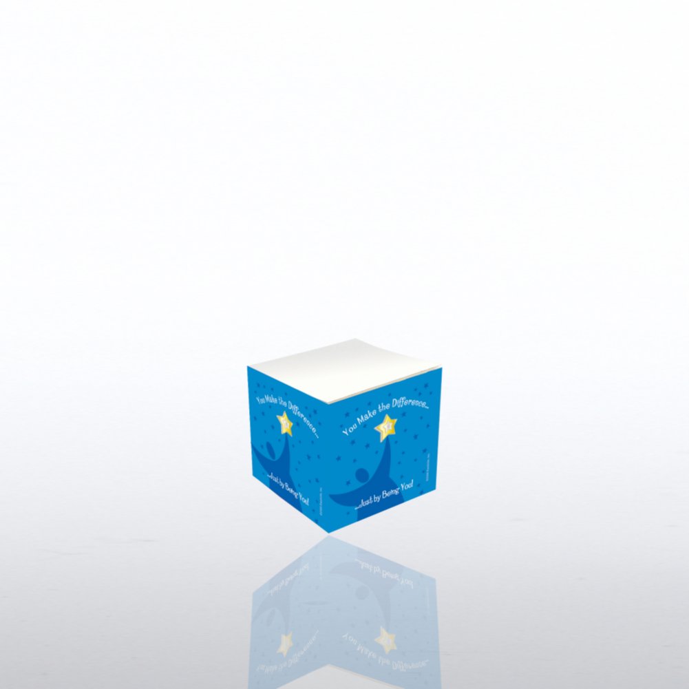Mini Adhesive Note Cube - You Make The Difference
