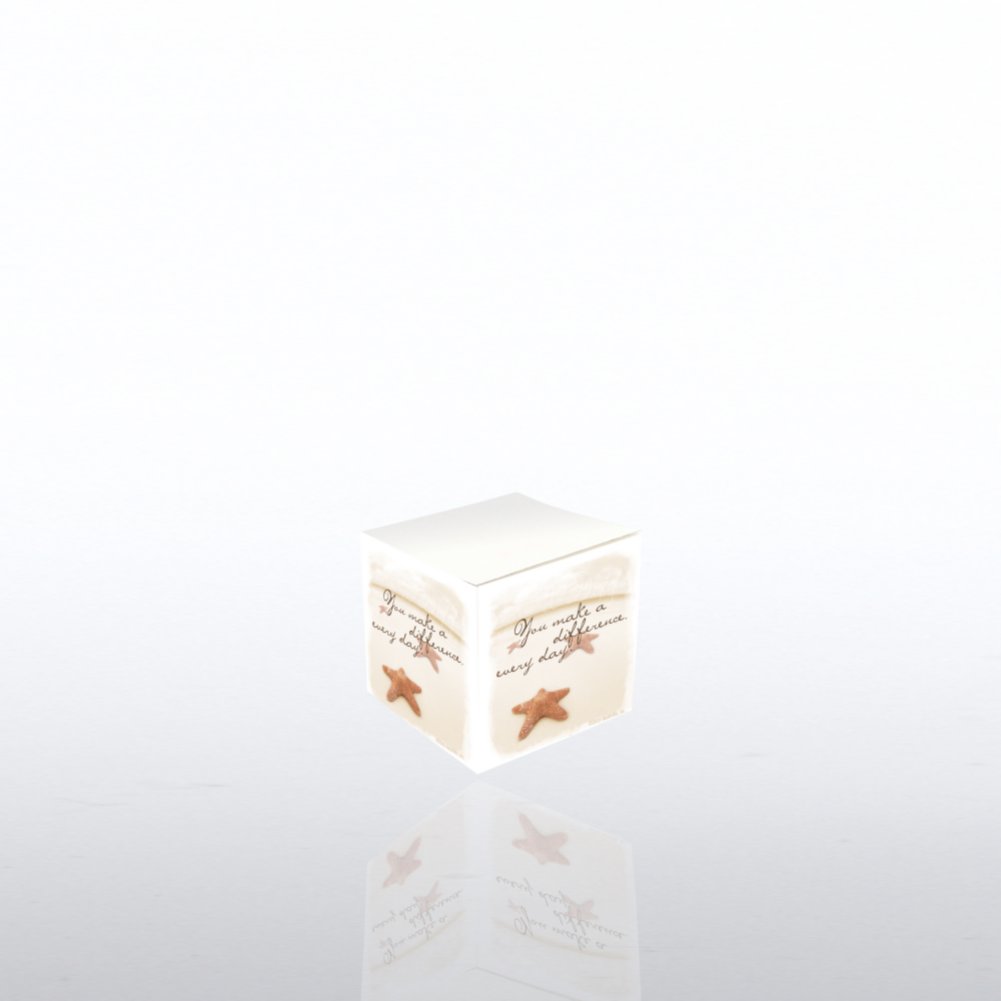 Mini Adhesive Note Cube - Starfish