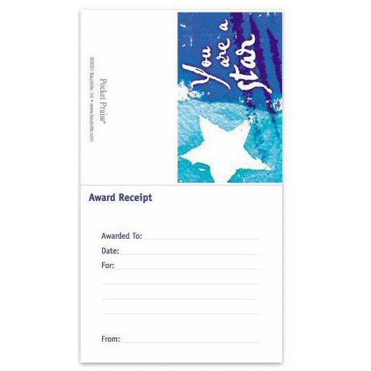 Co-worker Recognition System - You are a Star - Card Refill