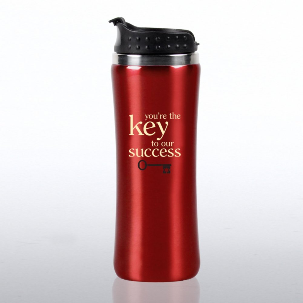 Elite Stainless Steel Travel Tumbler - Key to Success