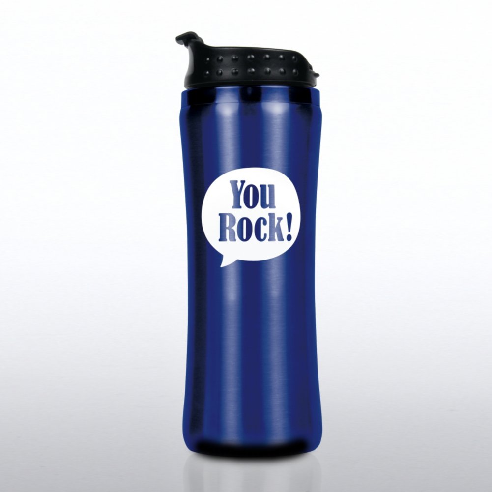 Elite Stainless Steel Travel Mug - Positive Praise You Rock!