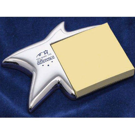 Silver Star Sticky-note Holder - You Make the Difference