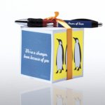 Note Cube & Pen Gift Set - Penguin: Stronger Team image