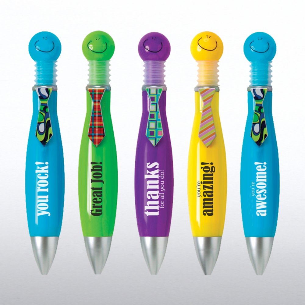 Big Click Smiley Pens - Positive Praise