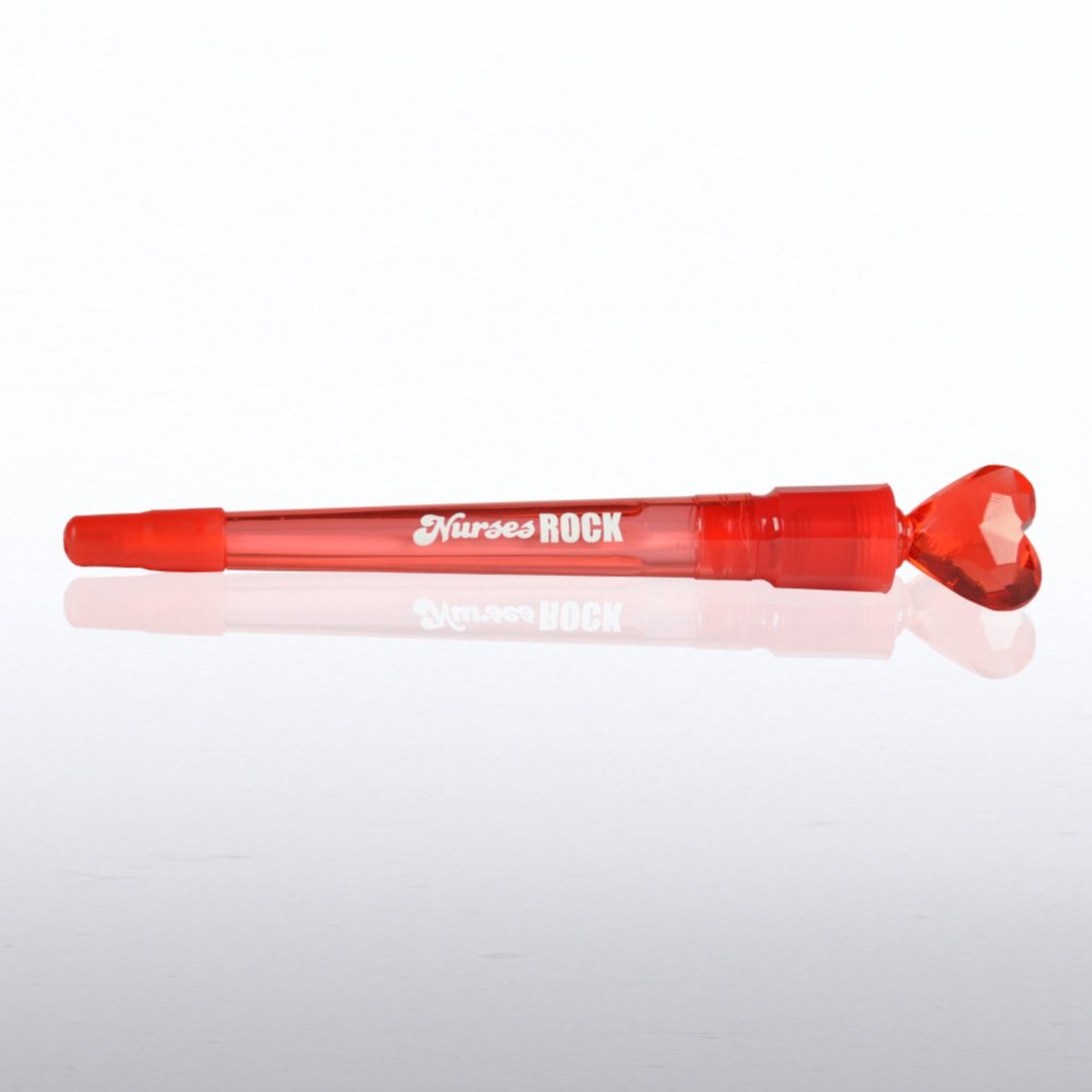 Light-Up Heart Pens - Nurses Rock