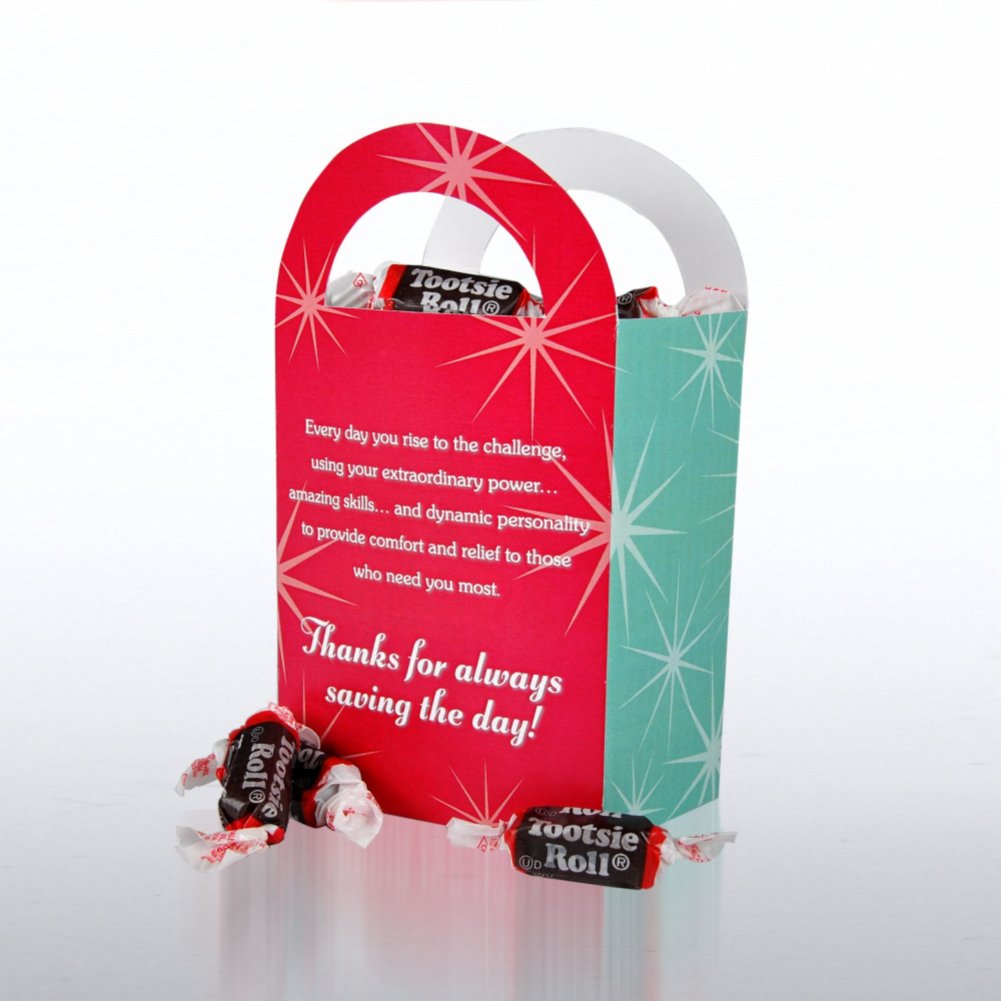 Fun Treat Gift Bag - Superhero in Scrubs BACK