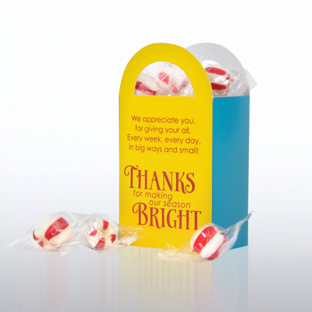 Fun Treat Gift Bag - Snowman Thanks for Making Season Bright BACK