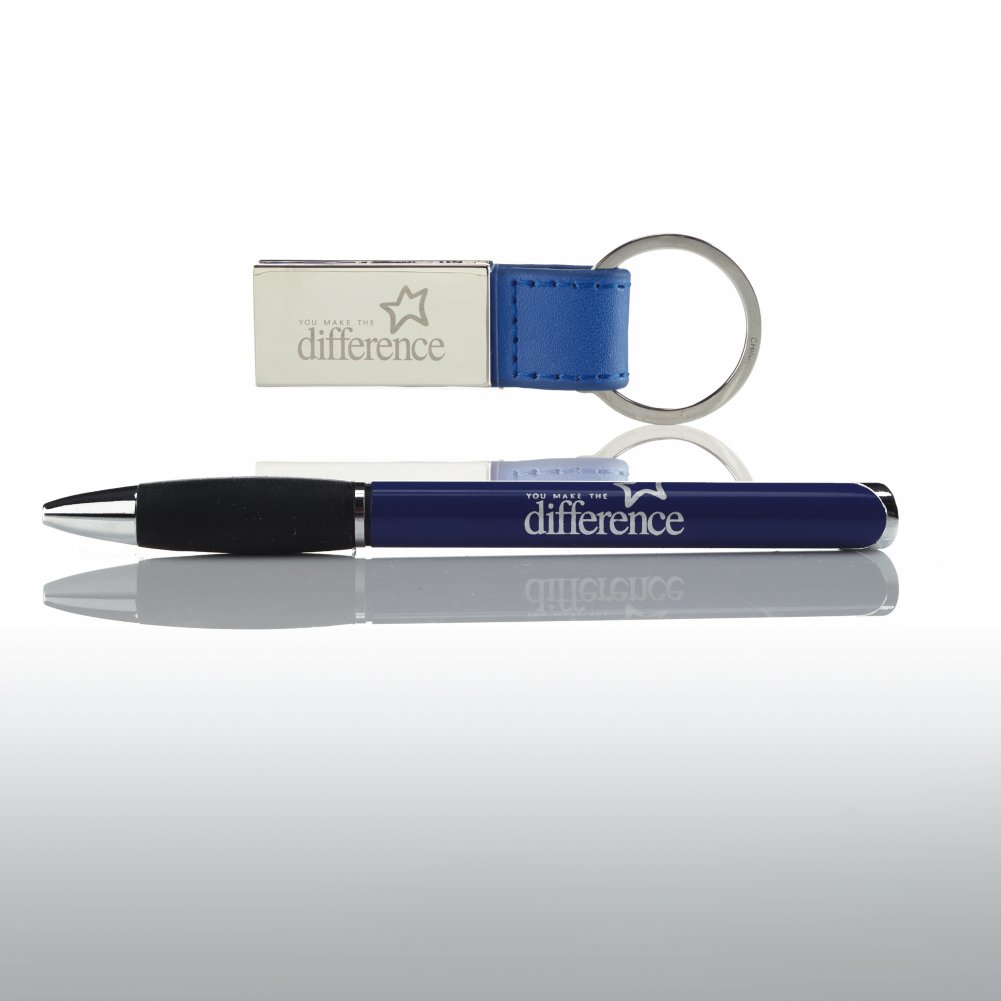 Executive Pen & Key Chain Gift Set - You Make the Difference