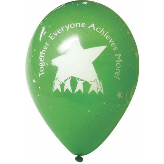 Balloons - TEAM Results Star - Assorted Colors
