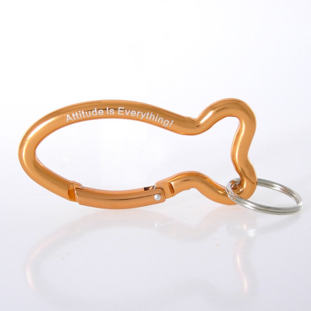 Carabiner Key Chain - FISH: Attitude is Everything