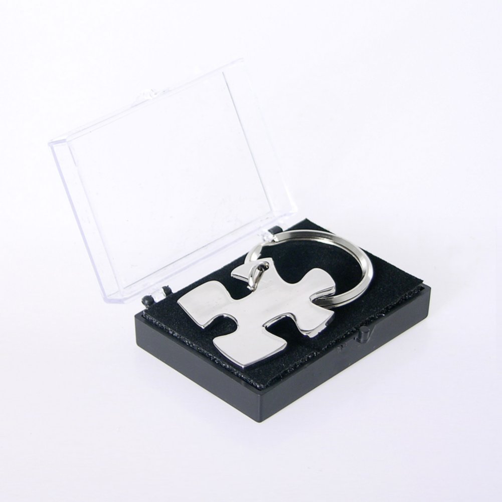 Nickel-Finish Key Chain - Essential Piece BOX