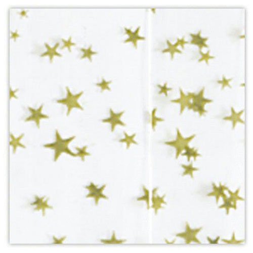 Tissue Paper - White w/ Gold Stars
