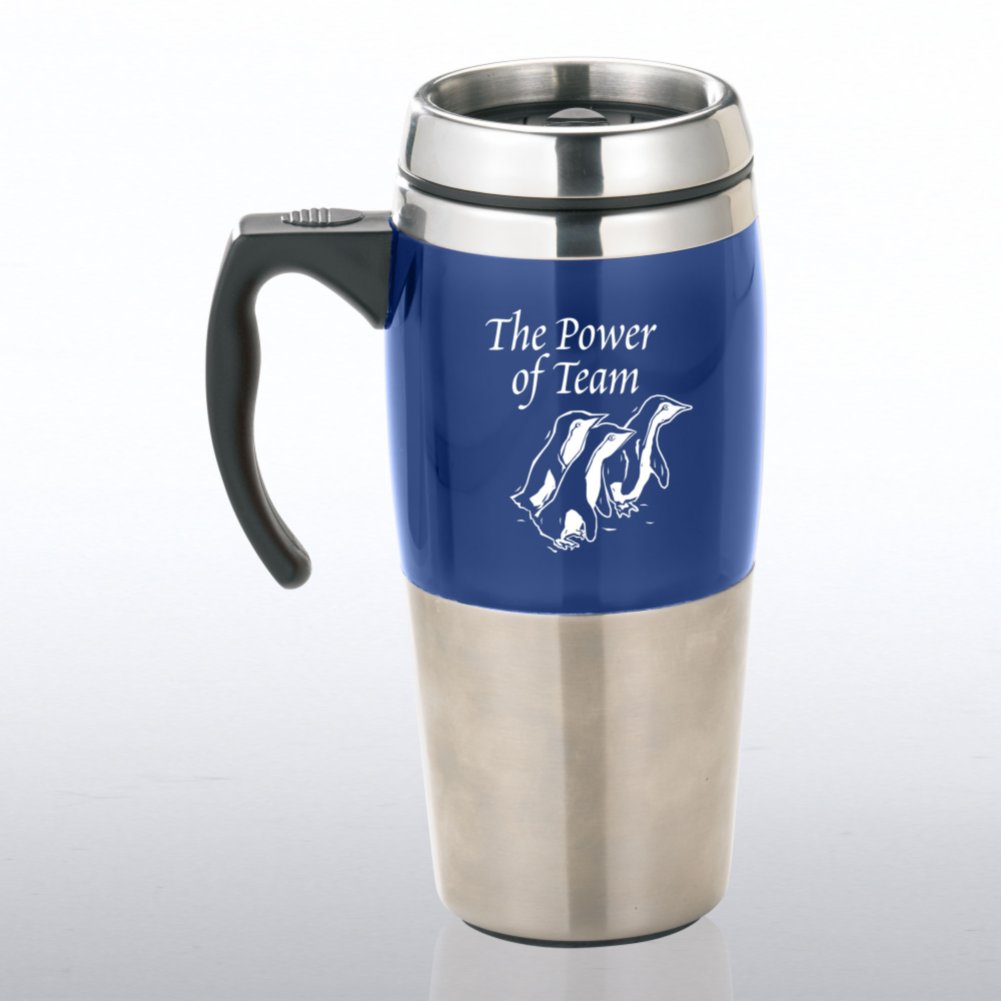 Stainless Steel Travel Mug - Penguins: Power of Team