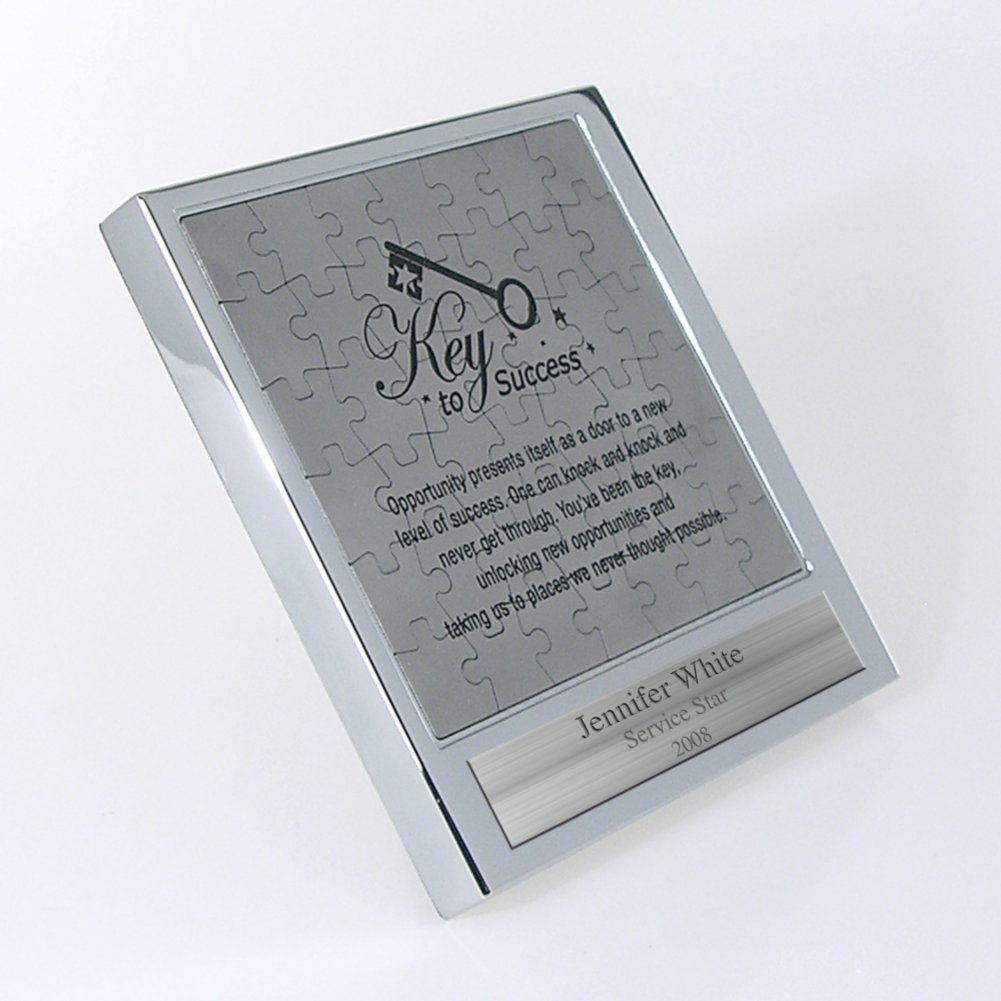 Magnetic Puzzle Trophy - Key to Success SIDE