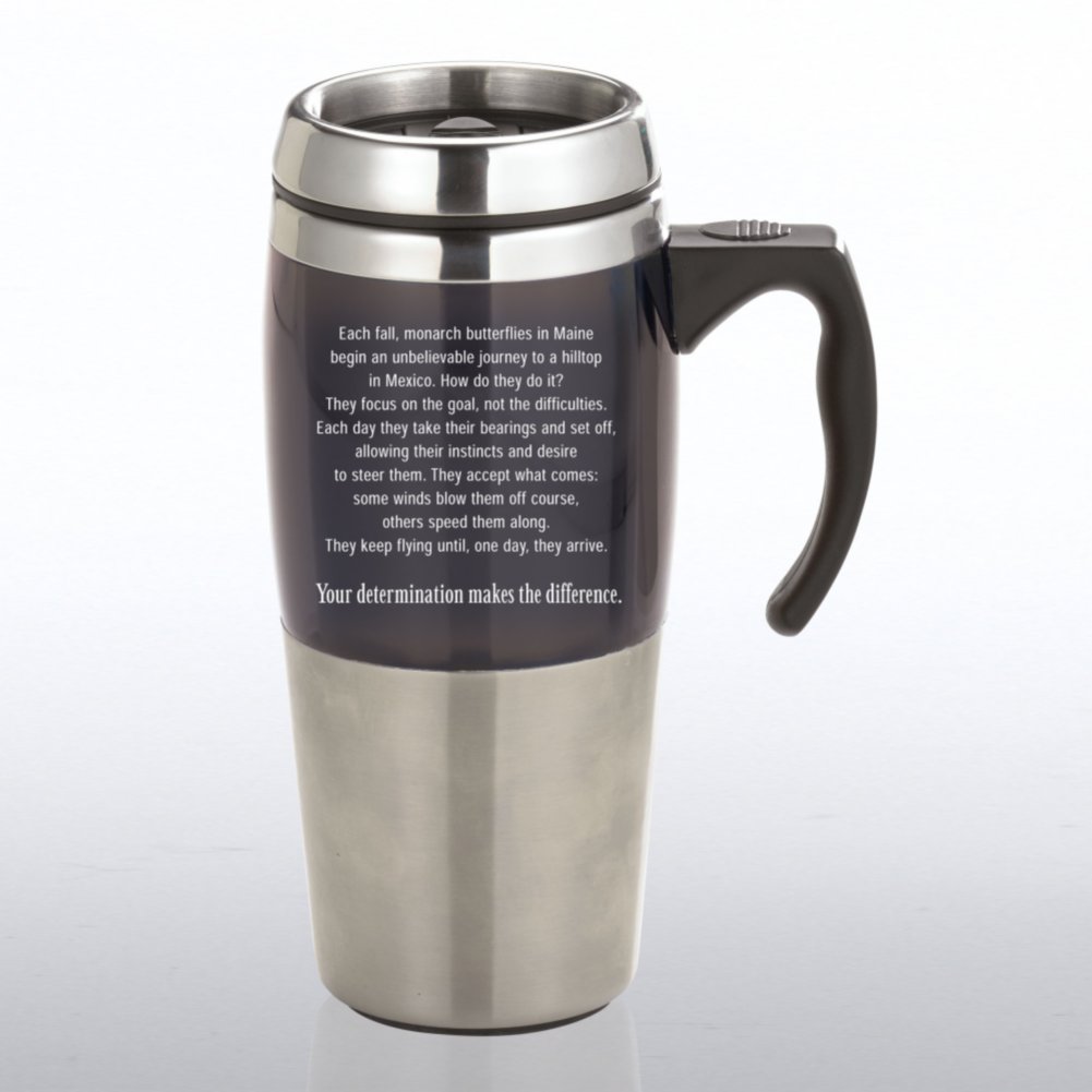 Stainless Steel Travel Mug - Butterfly BACK