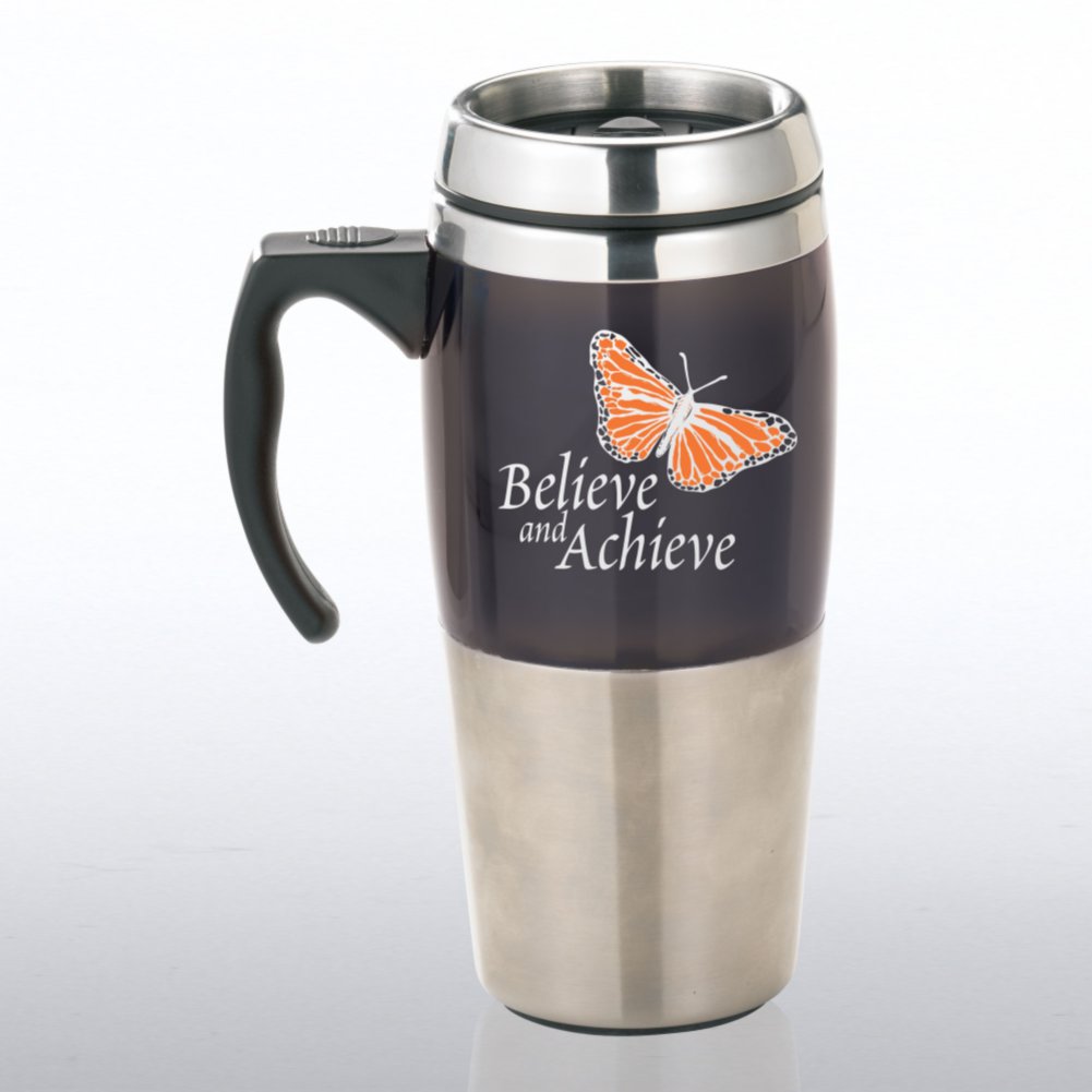 Stainless Steel Travel Mug - Butterfly