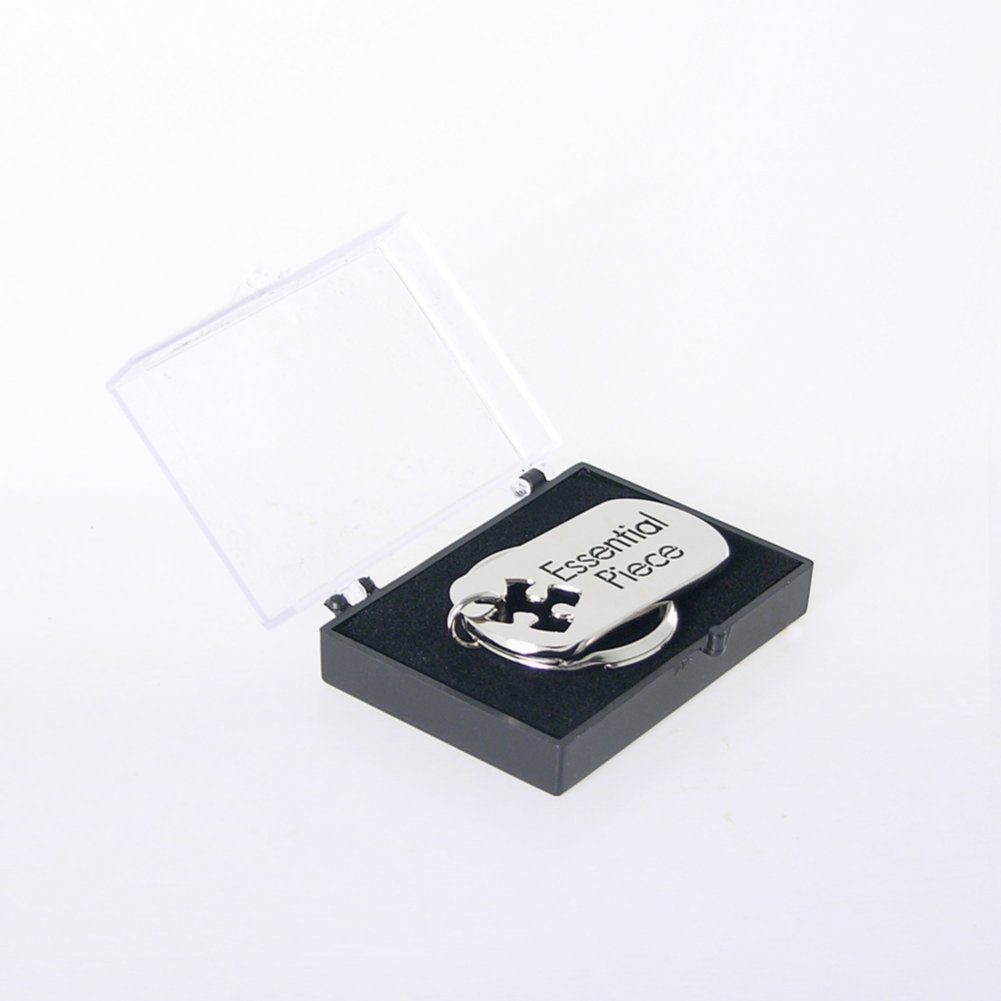 Nickel-Finish Key Chain - Essential Piece BOX