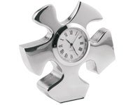 Silver Themed Desk Clock - Essential Piece