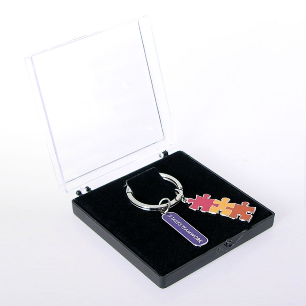 Simply Charming Key Chain - It Takes Teamwork BOX