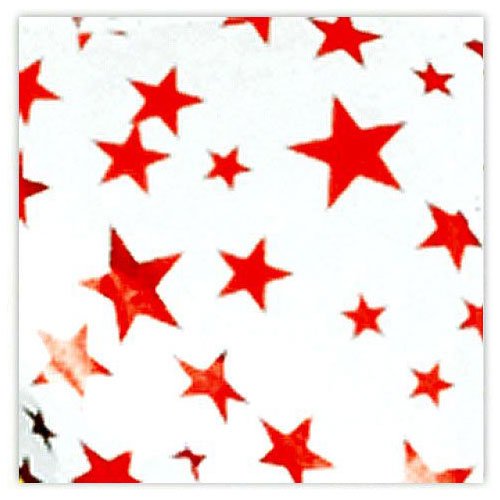 Tissue Paper - White w/ Red Stars