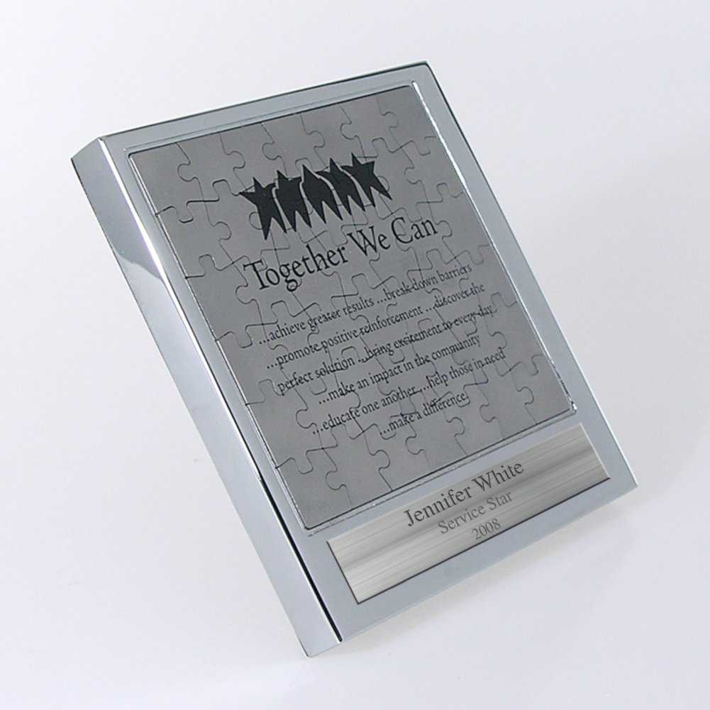 Magnetic Puzzle Trophy - Together We Can SIDE