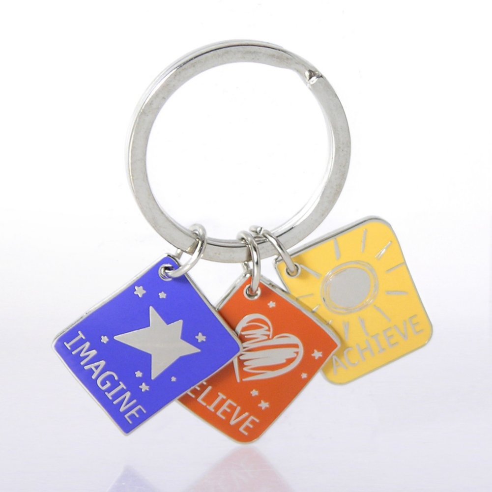 Simply Charming Gift Set - Imagine Believe Achieve KEYCHAIN